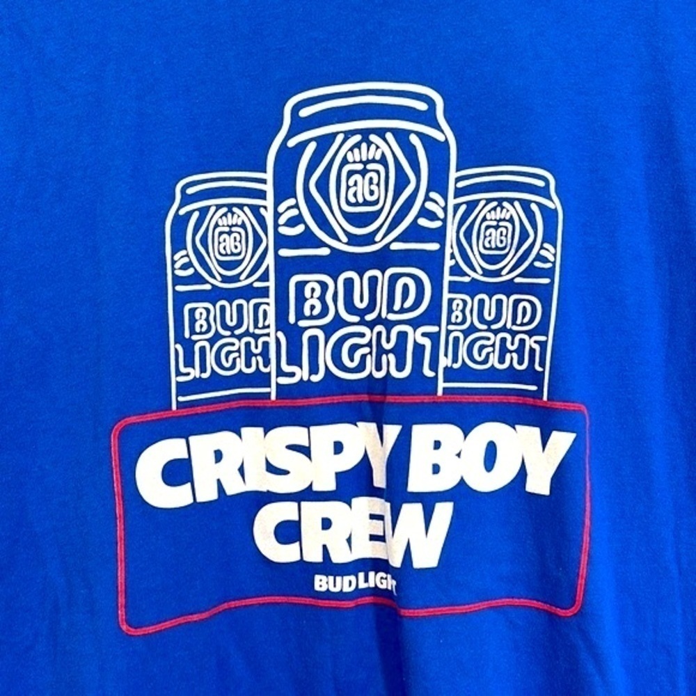 Bud Light - Crispy Boy Crew Beer Can Graphic Short Sleeve T Size Medium - Picture 7 of 9